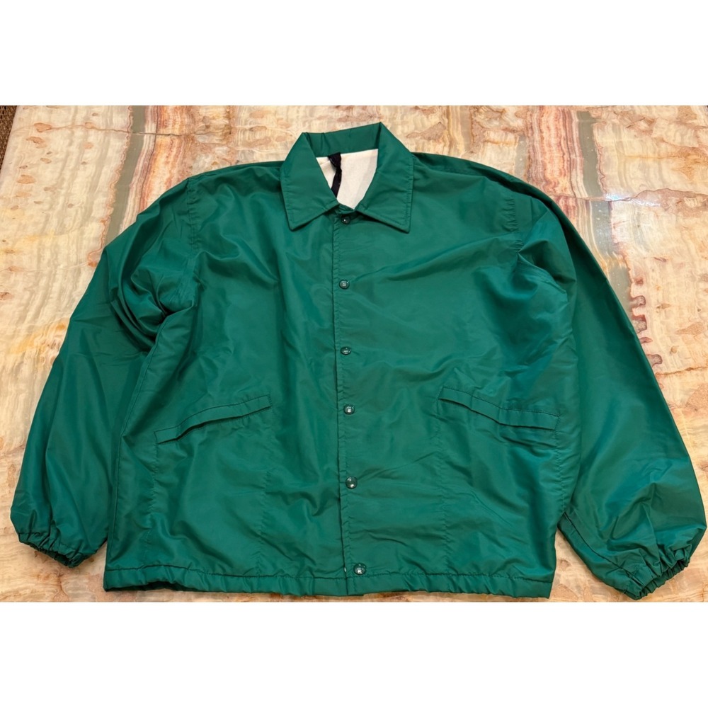 VTG‎ Windless Mens The Flap Jacket Windbreaker Green Grady's Tavern Fall City L